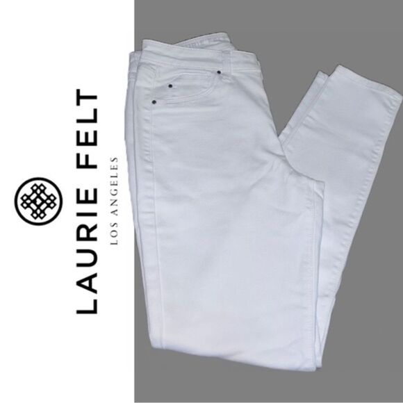 Laurie Felt Los Angeles Silky Ankle Skinny with Zipper Legging Jeans - Size S - Picture 2 of 2